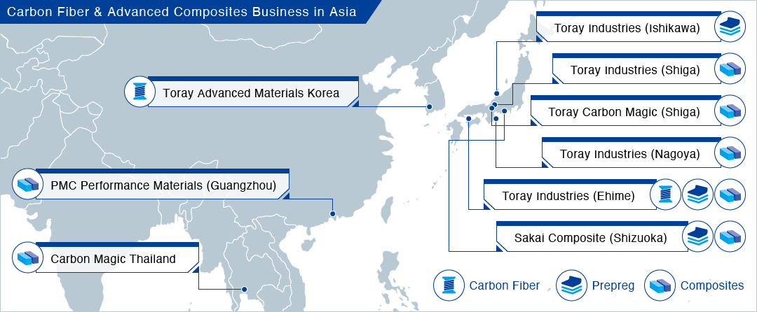 Global Operations About Us Carbon Fiber Composite Materials TORAY