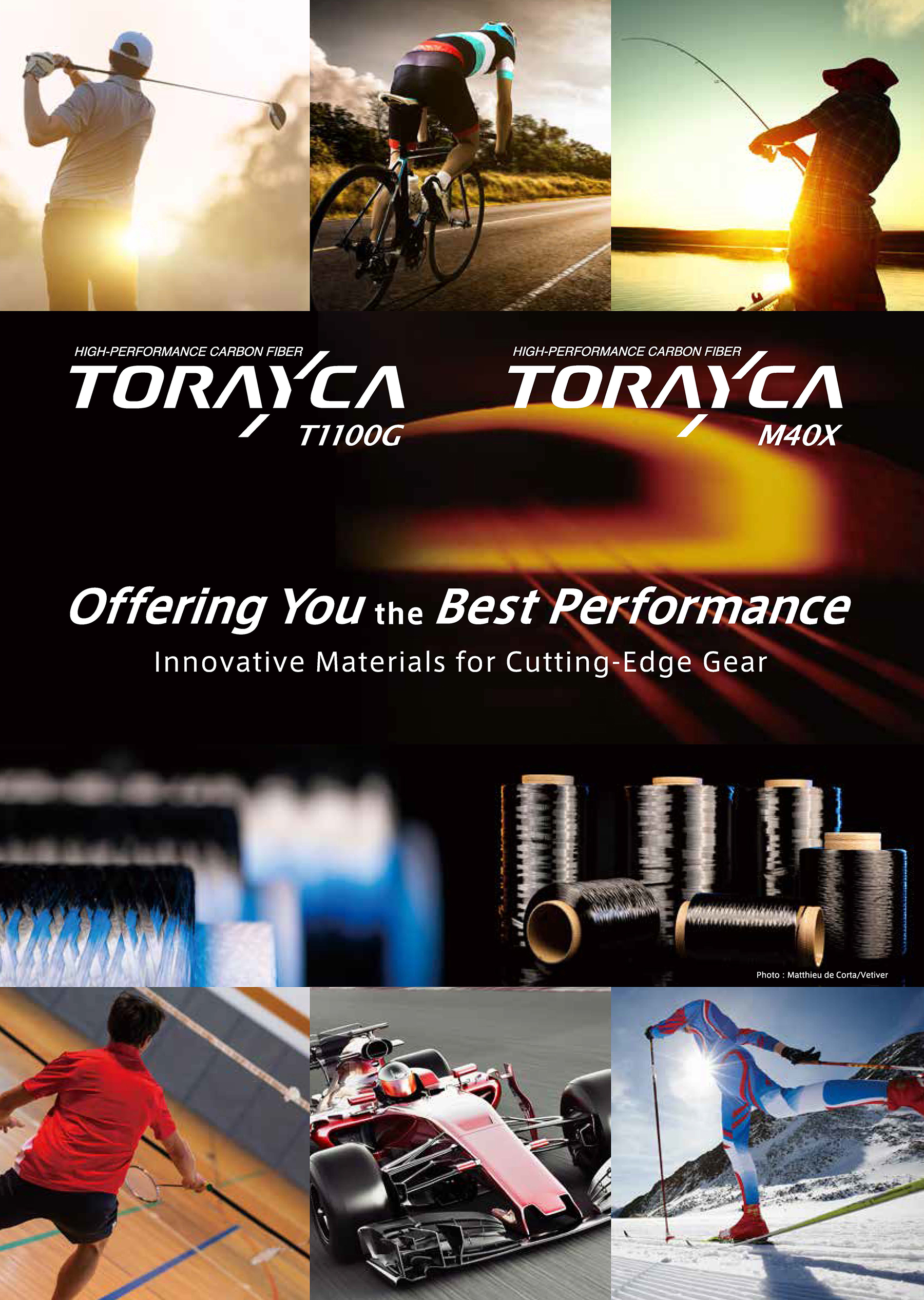 TORAYCA®T1100G TORAYCA®M40X 最高のパフォーマンスをあなたに 最先端ギアを支える革新素材
